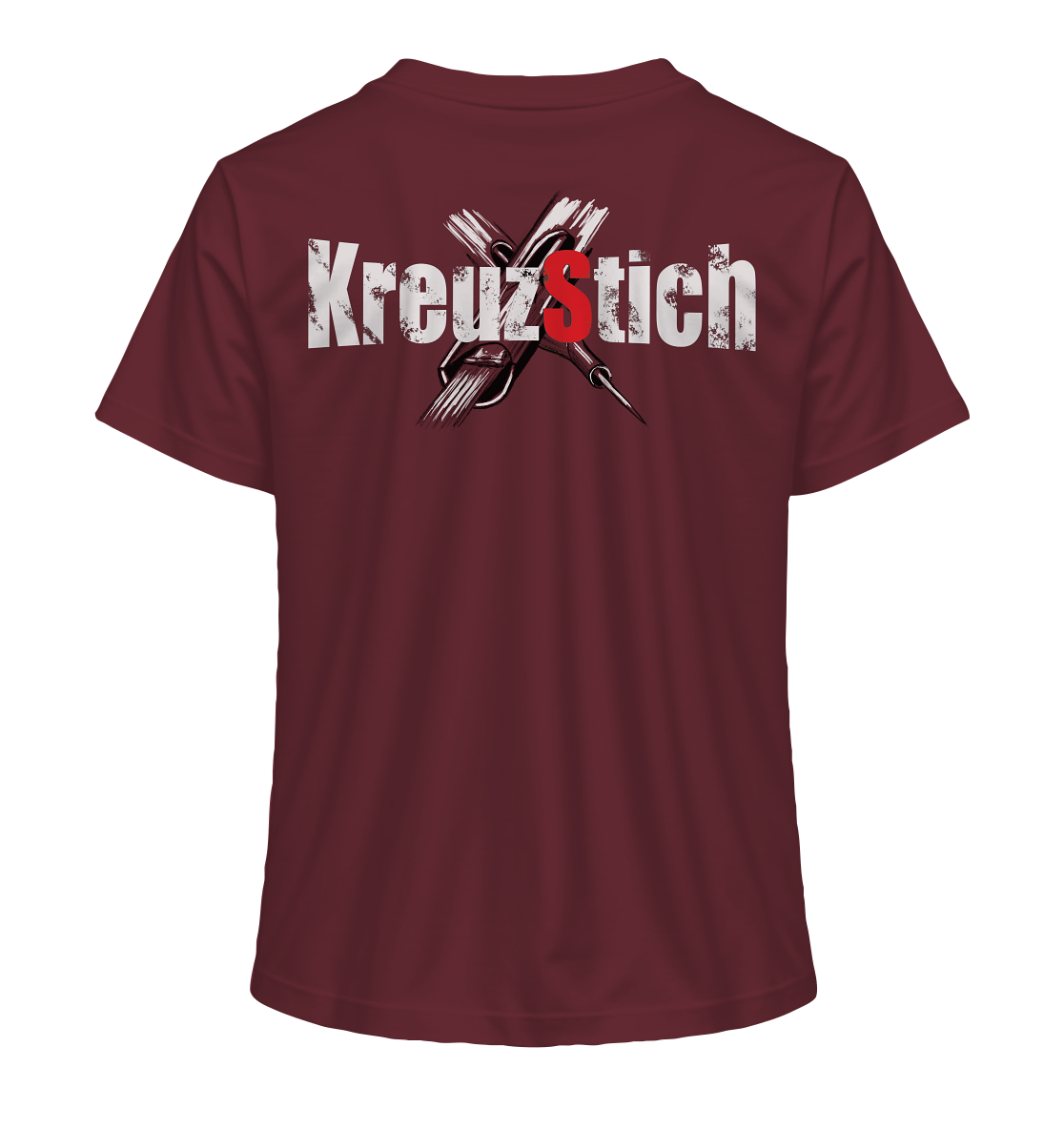 Schlüse-Ink® Kreuzstich - Ladies Organic Shirt dunkel