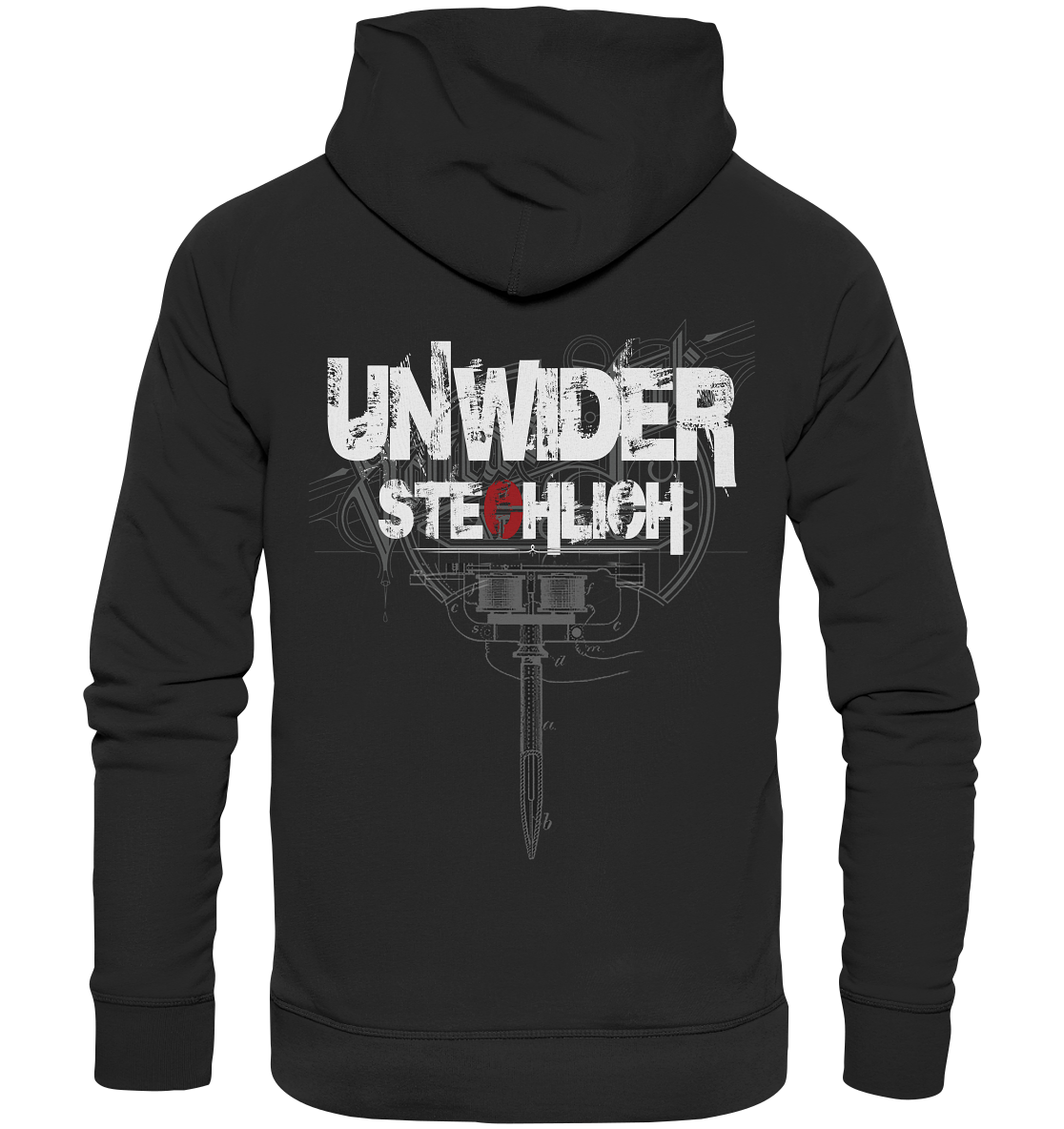 Schlüse-Ink® Unwiderstechlich - Organic Basic Hoodie dunkel