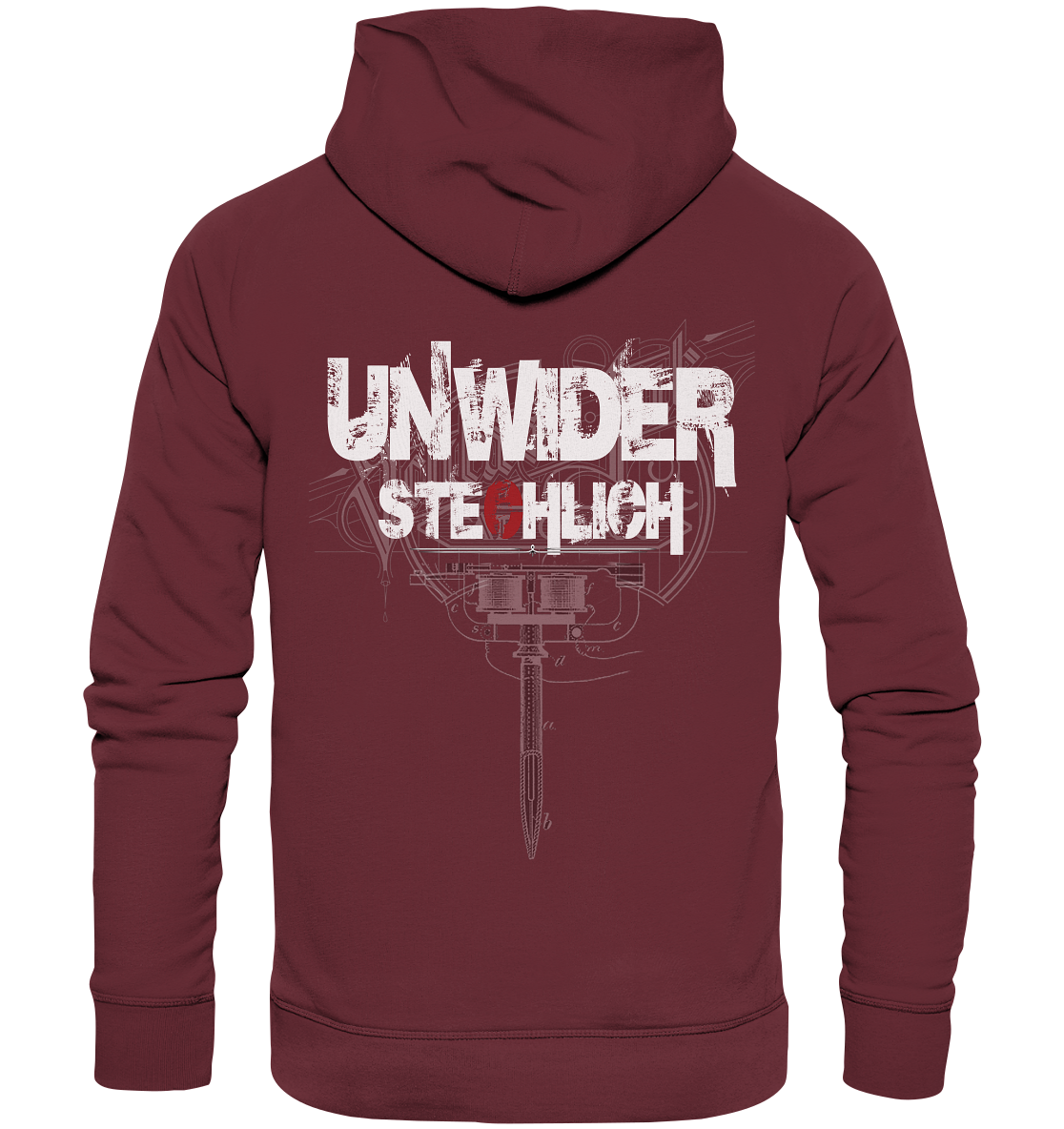 Schlüse-Ink® Unwiderstechlich - Organic Basic Hoodie dunkel