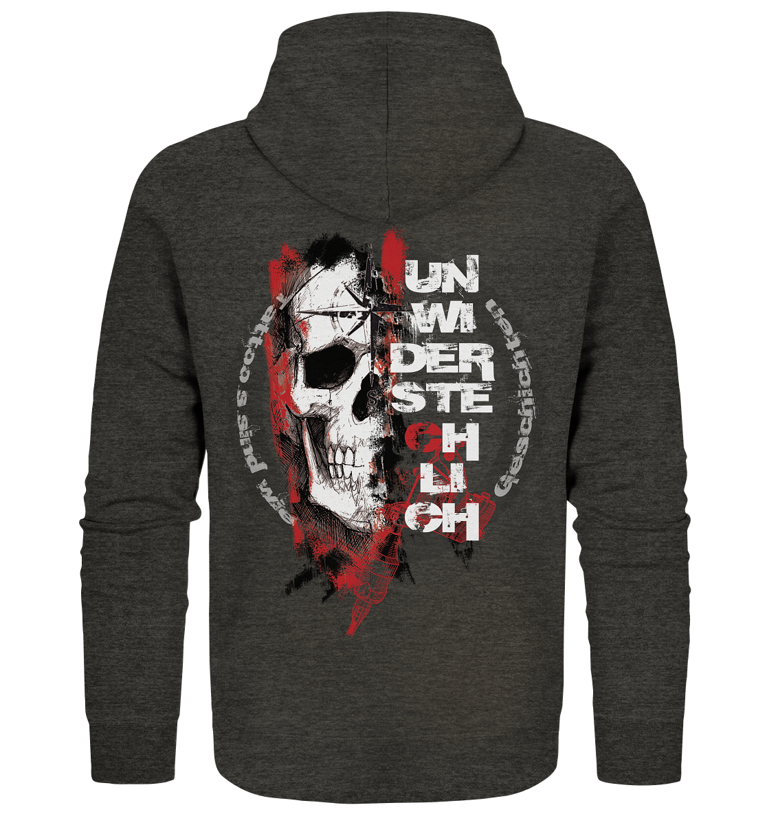Schlüse-Ink ® Brand New Skull - Organic Zipper