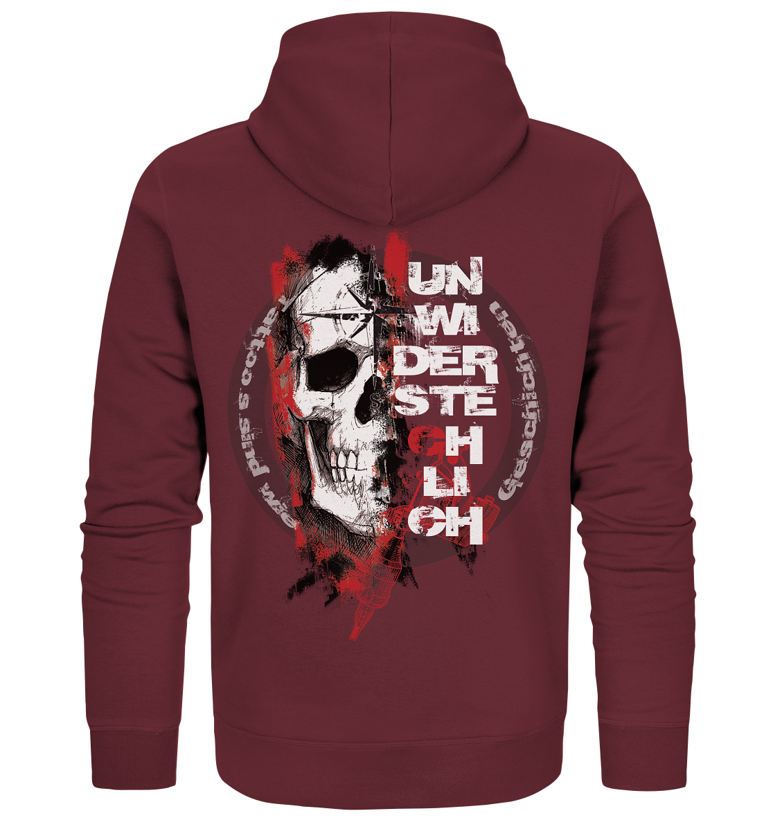 Schlüse-Ink ® Brand New Skull - Organic Zipper