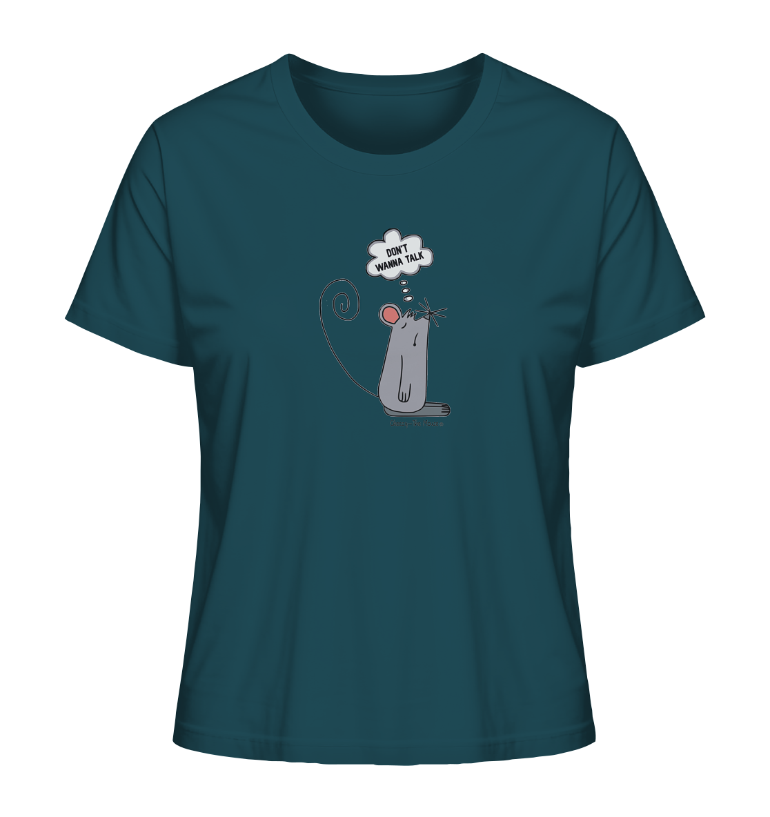 Cheesy -The Mouse® Don´t wanna talk - Ladies Organic Shirt
