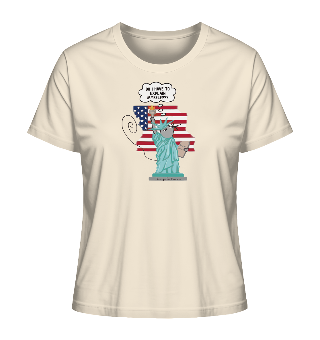 Cheesy -The Mouse® goes Amerika - Ladies Organic Shirt