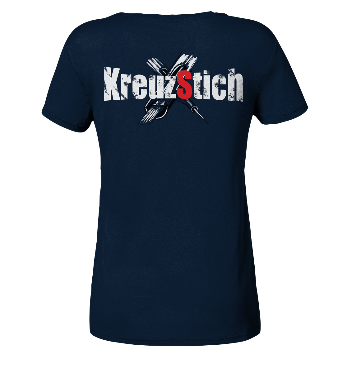 Schlüse-Ink® Kreuzstich Ladies Organic Shirt dunkel - Ladies Organic Shirt