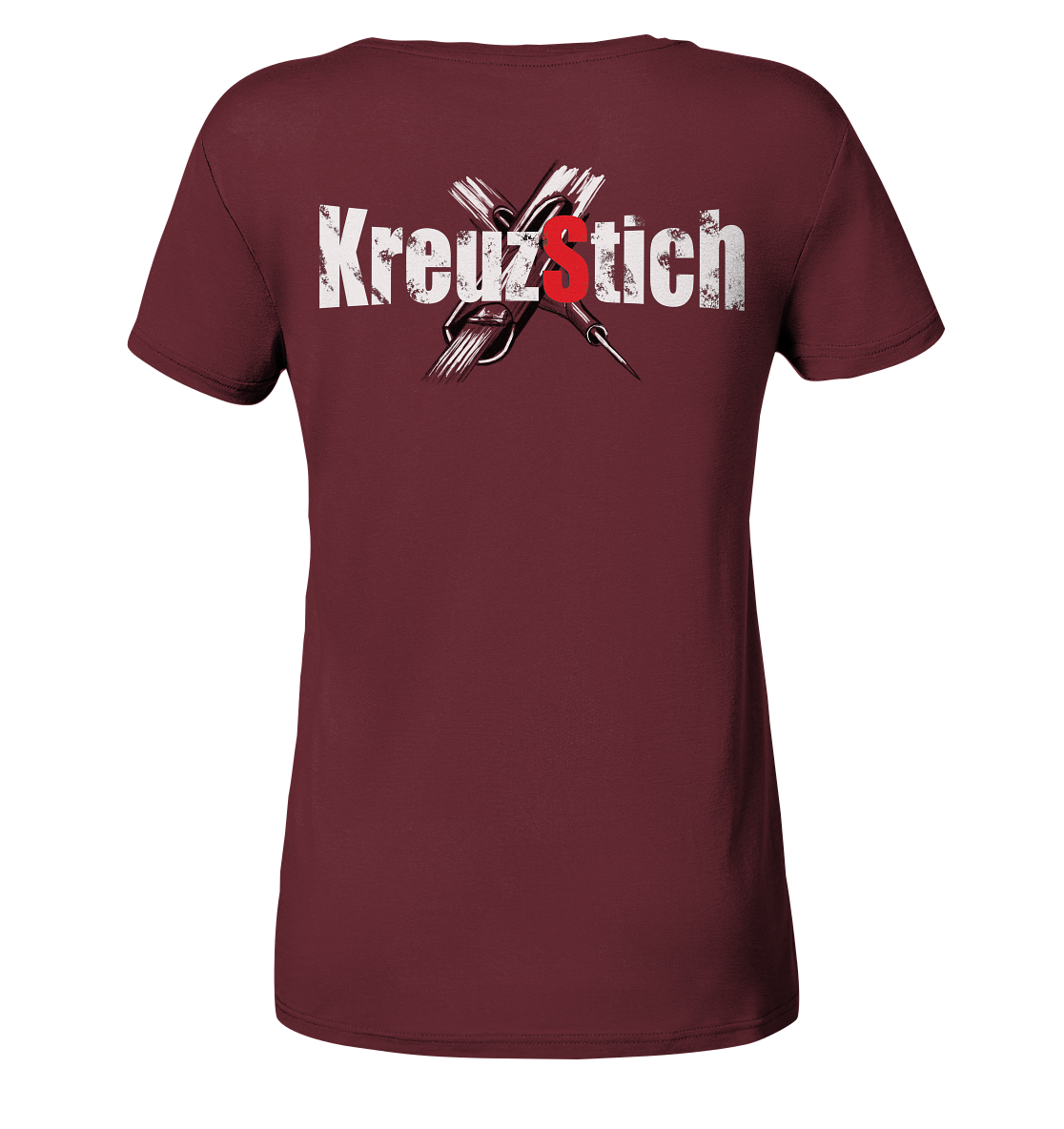 Schlüse-Ink® Kreuzstich Ladies Organic Shirt dunkel - Ladies Organic Shirt