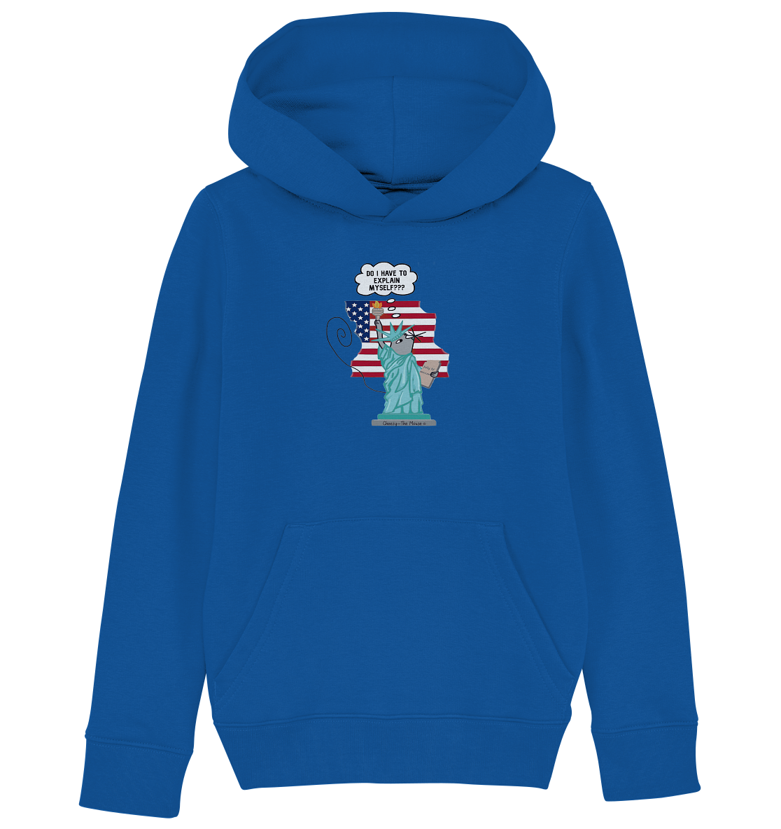 Cheesy -The Mouse® goes Amerika - Kids Organic Hoodie