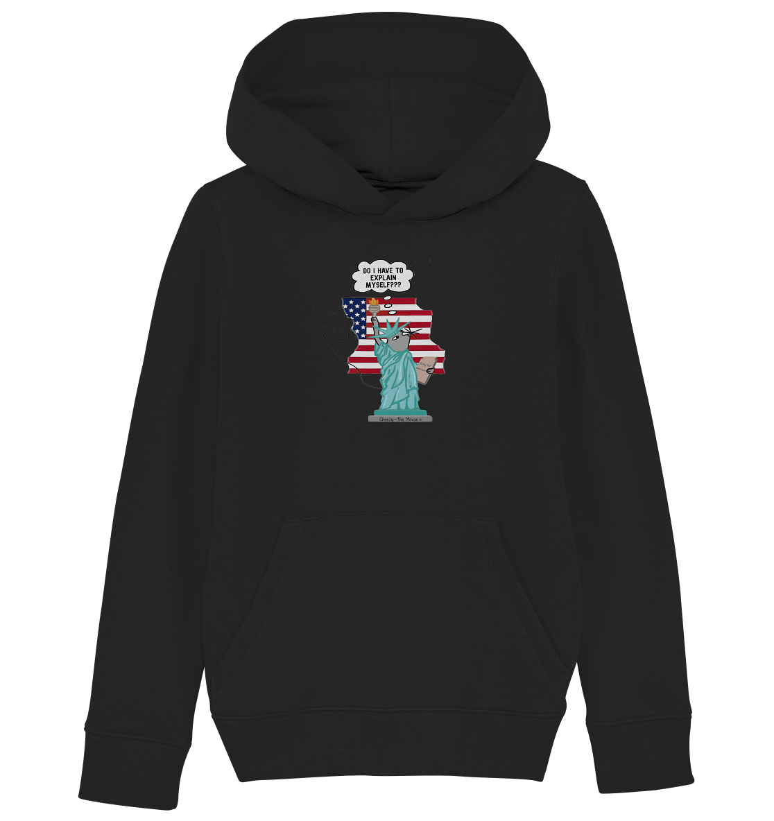 Cheesy -The Mouse® goes Amerika - Kids Organic Hoodie