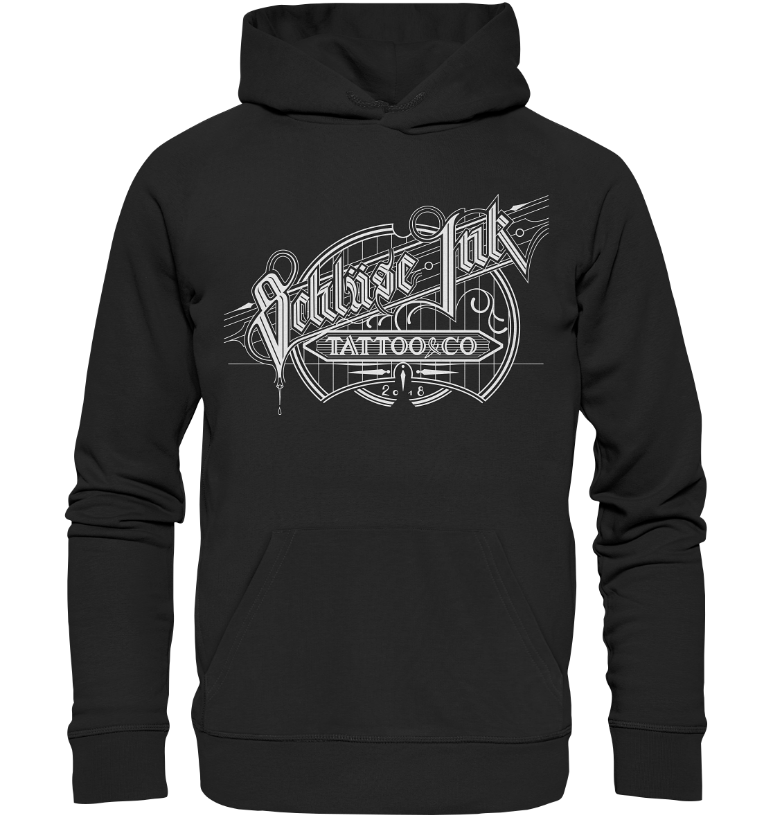 Schlüse-Ink ® Brand New Skull - Organic Basic Hoodie