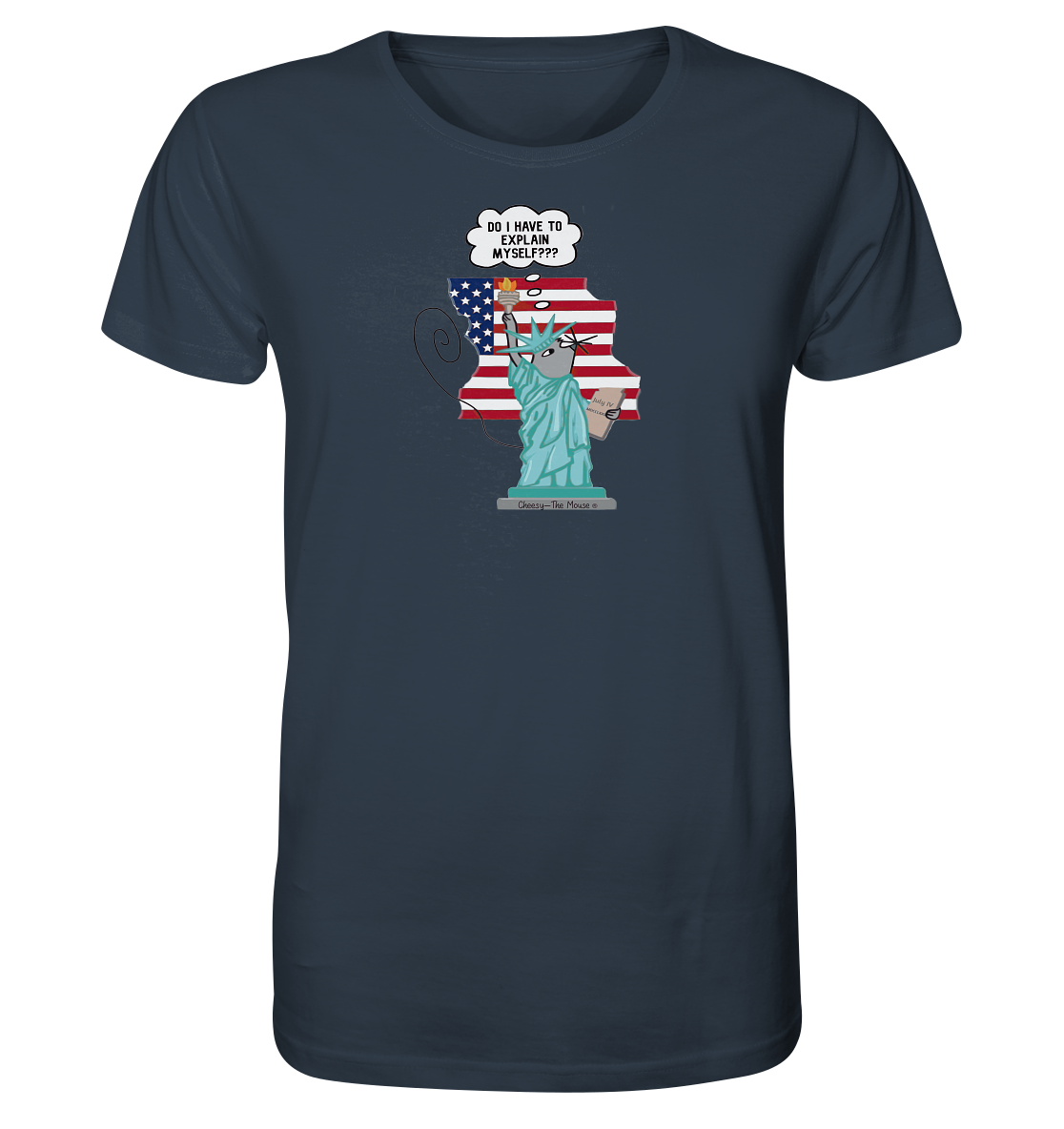 Cheesy -The Mouse® goes Amerika - Organic Shirt