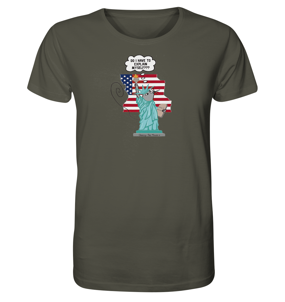 Cheesy -The Mouse® goes Amerika - Organic Shirt