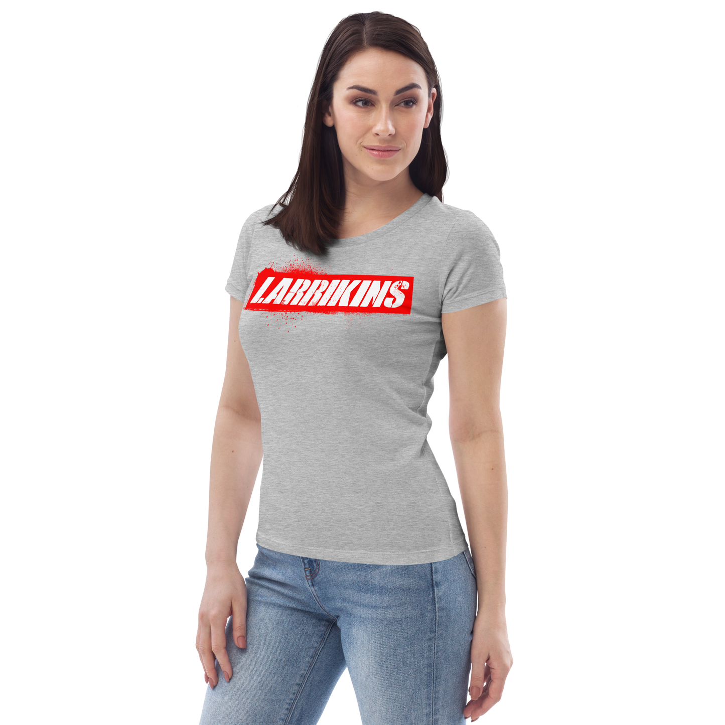 Larrikins Red Stencil Ladies Shirt