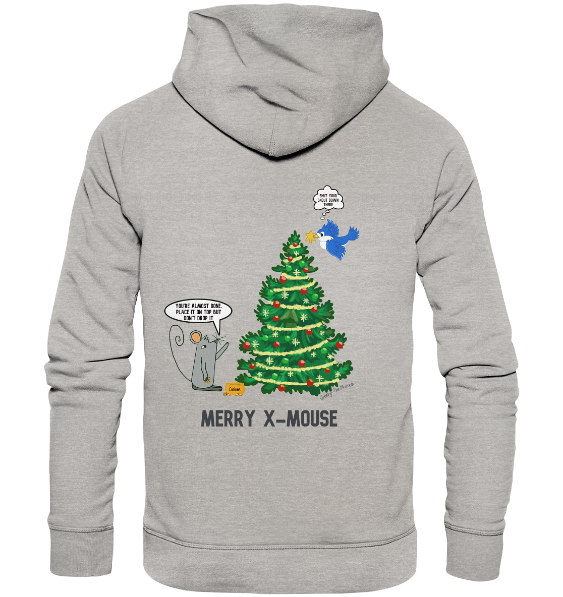 Cheesy -The Mouse® Merry X-Mouse - Organic Basic Hoodie