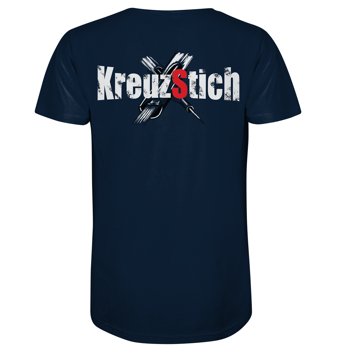 Schlüse-Ink® Kreuzstich Organic Shirt dunkel - Organic Shirt