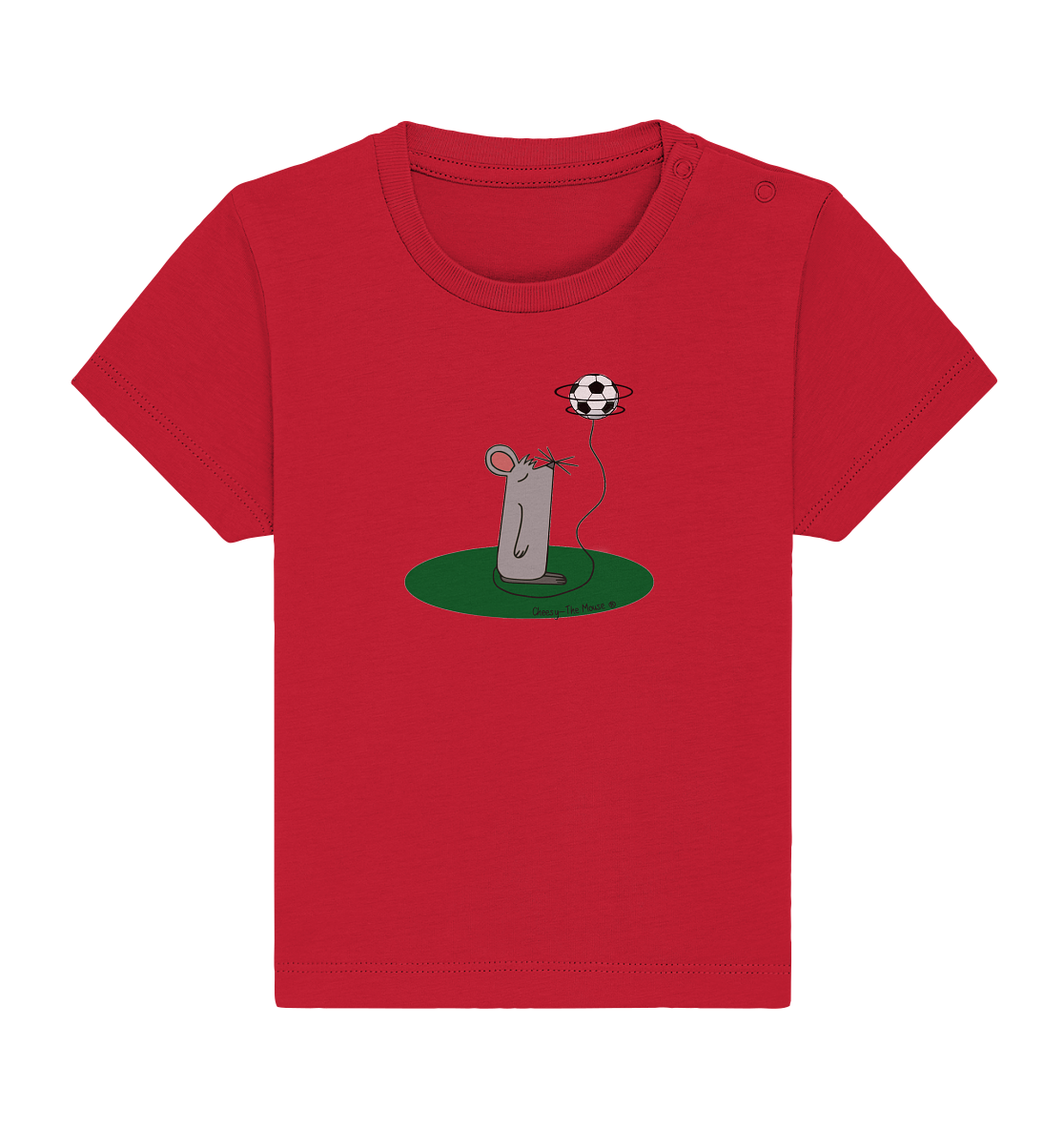 Cheesy -The Mouse® im Fußballfieber - Baby Organic Shirt