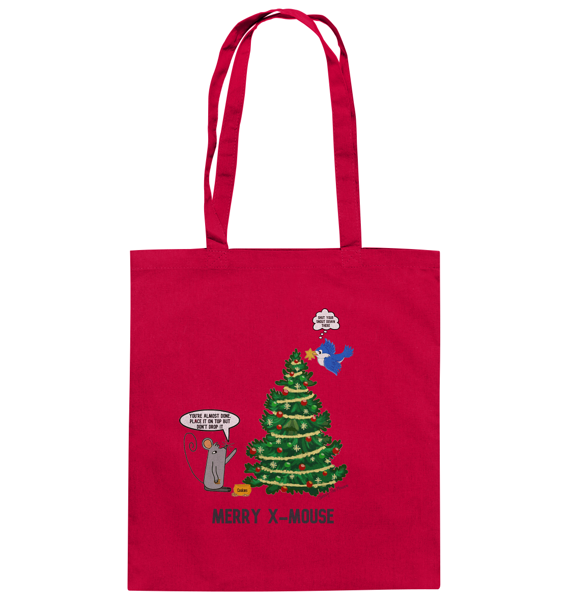 Cheesy -The Mouse® Merry X-Mouse - Baumwolltasche