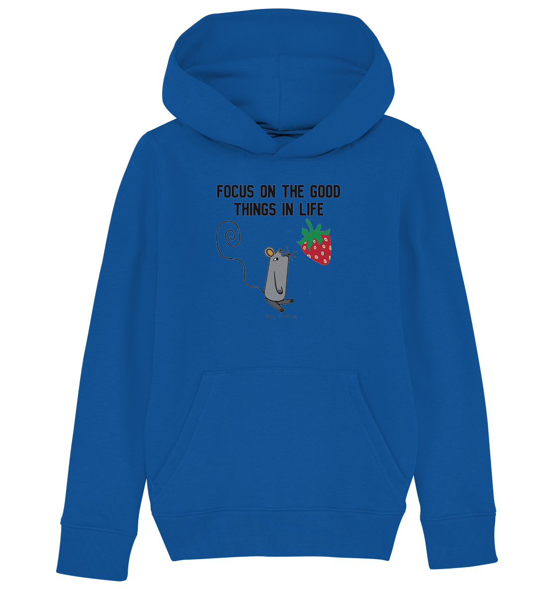 Cheesy -The Mouse® Focus on good things in life - Kids Organic Hoodie