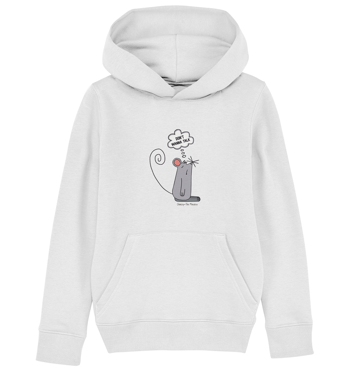 Cheesy -The Mouse® Don´t wanna talk - Kids Organic Hoodie