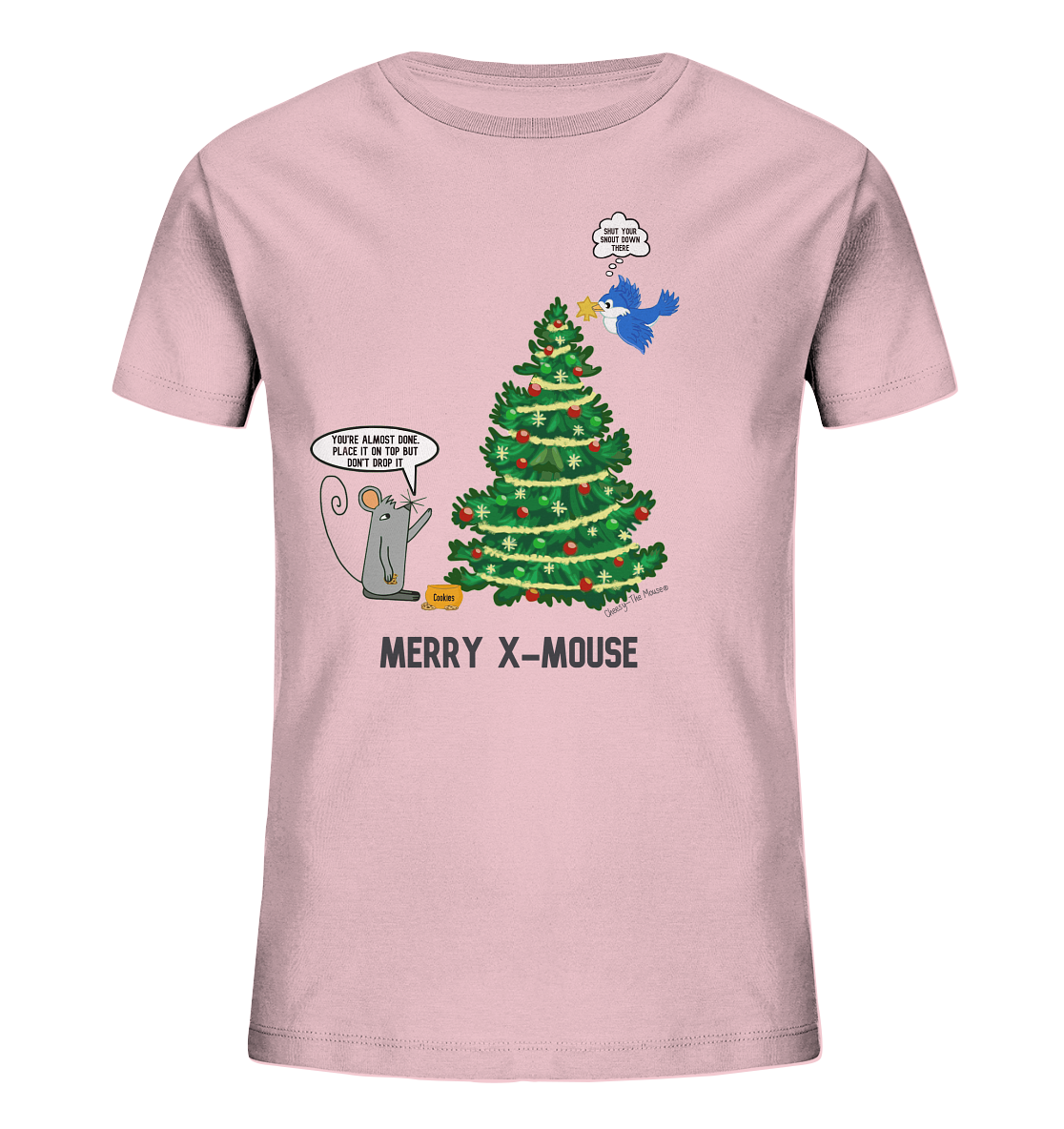 Cheesy -The Mouse® Merry X-Mouse - Kids Organic Shirt