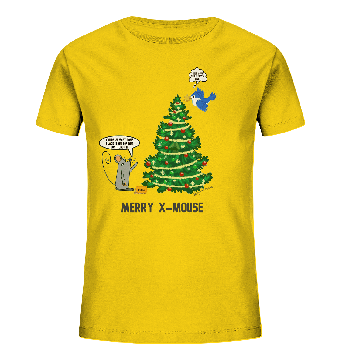 Cheesy -The Mouse® Merry X-Mouse - Kids Organic Shirt