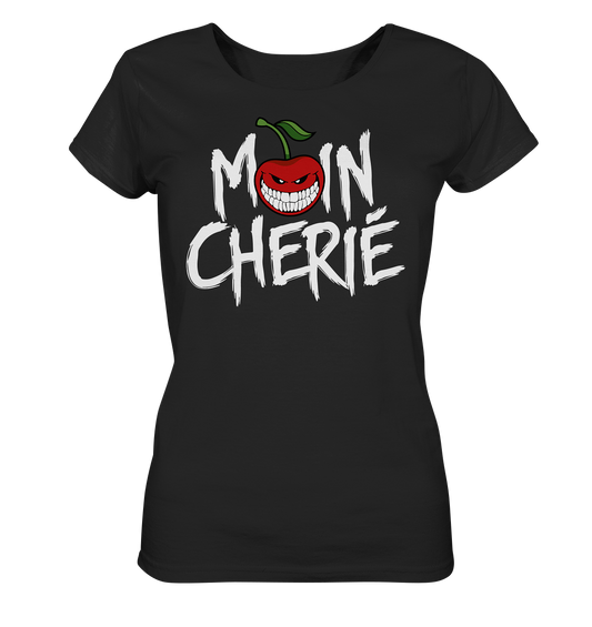 Moin Cherié - Logo Weiß - Ladies Organic Shirt