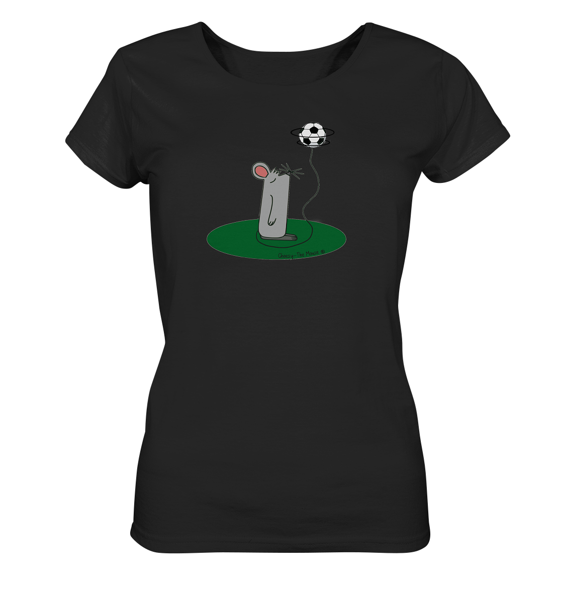 Cheesy -The Mouse® im Fußballfieber - Ladies Organic Shirt