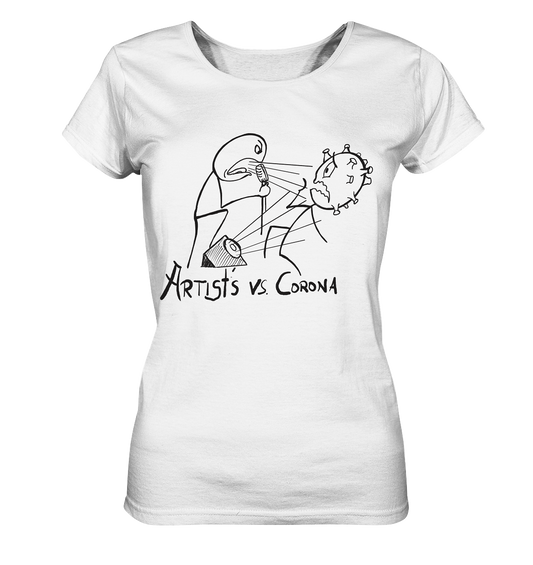 Artists vs. Corona Ladies Shirt Hell - Ladies Organic Shirt