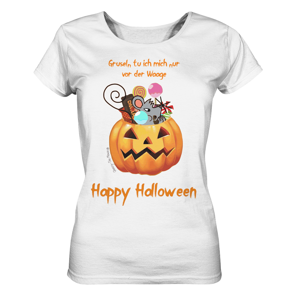 Cheesy -The Mouse® Happy Halloween - Ladies Organic Shirt