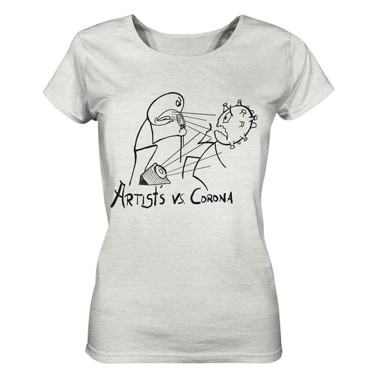 Artists vs. Corona Ladies Shirt Hell - Ladies Organic Shirt (meliert)