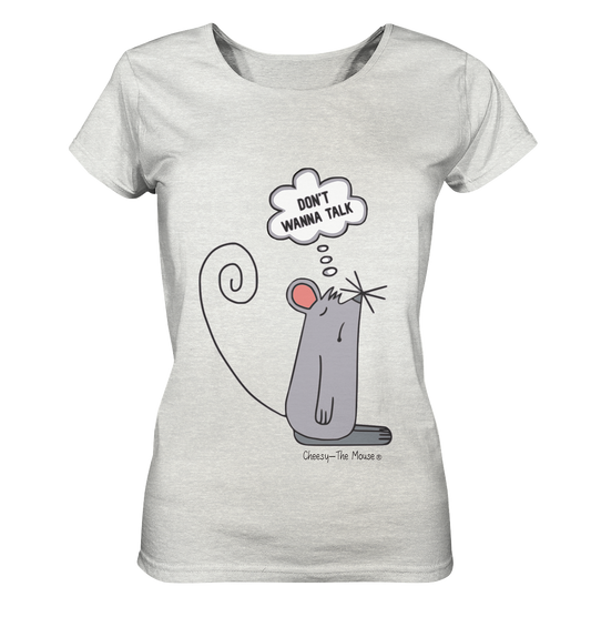 Cheesy The Mouse - Ladies Organic Shirt (meliert)