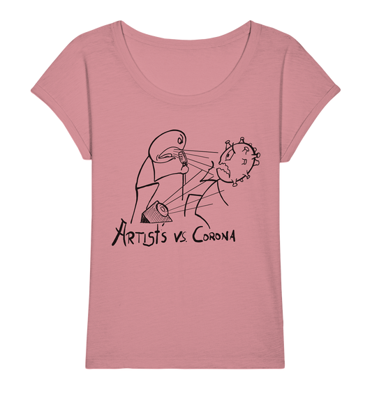 Artists vs. Corona Ladies Shirt Hell - Ladies Organic Slub Shirt