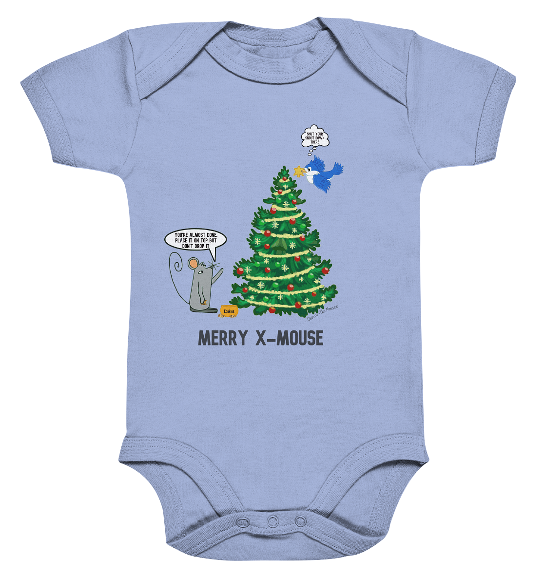 Cheesy -The Mouse® Merry X-Mouse - Organic Baby Bodysuite