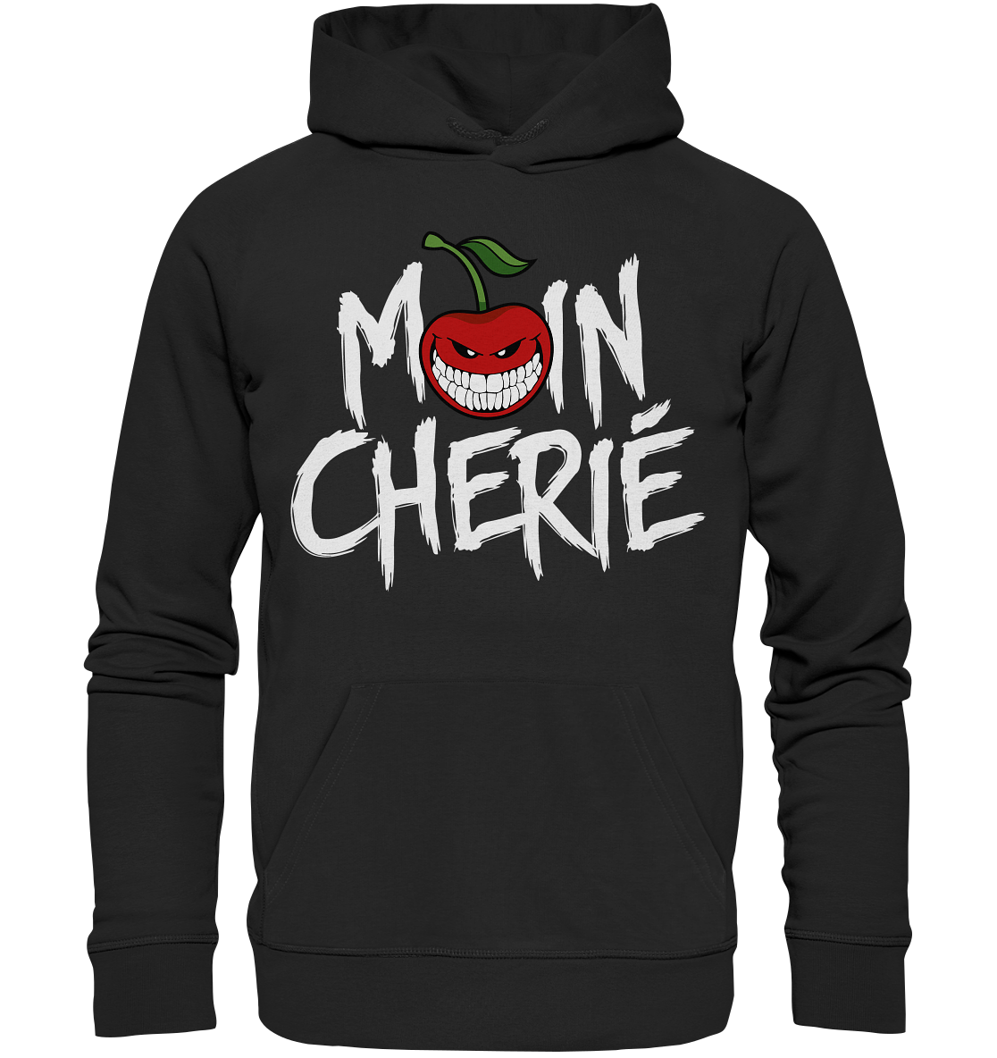 Moin Cherié - Logo Weiß - Organic Basic Hoodie