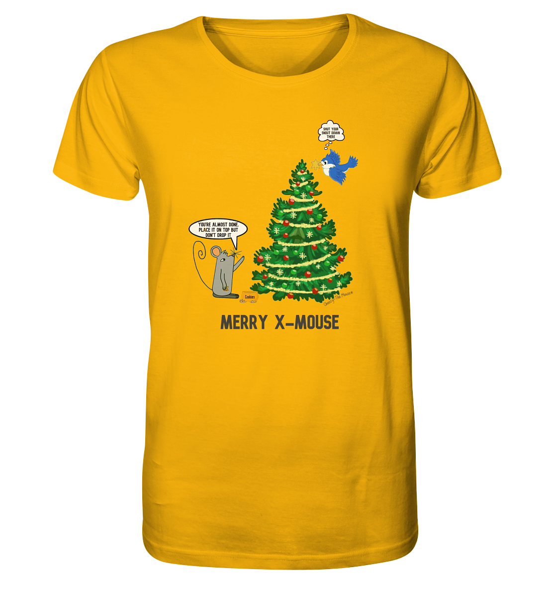 Cheesy-The Mouse® Merry X-Mouse - Organic Shirt - Organic Shirt