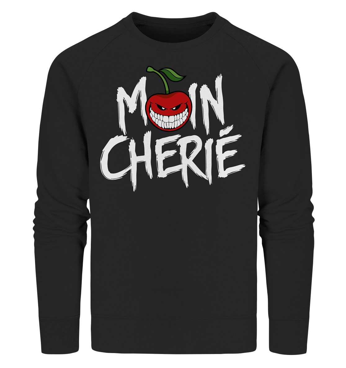 Moin Cherié - Logo Weiß - Organic Sweatshirt